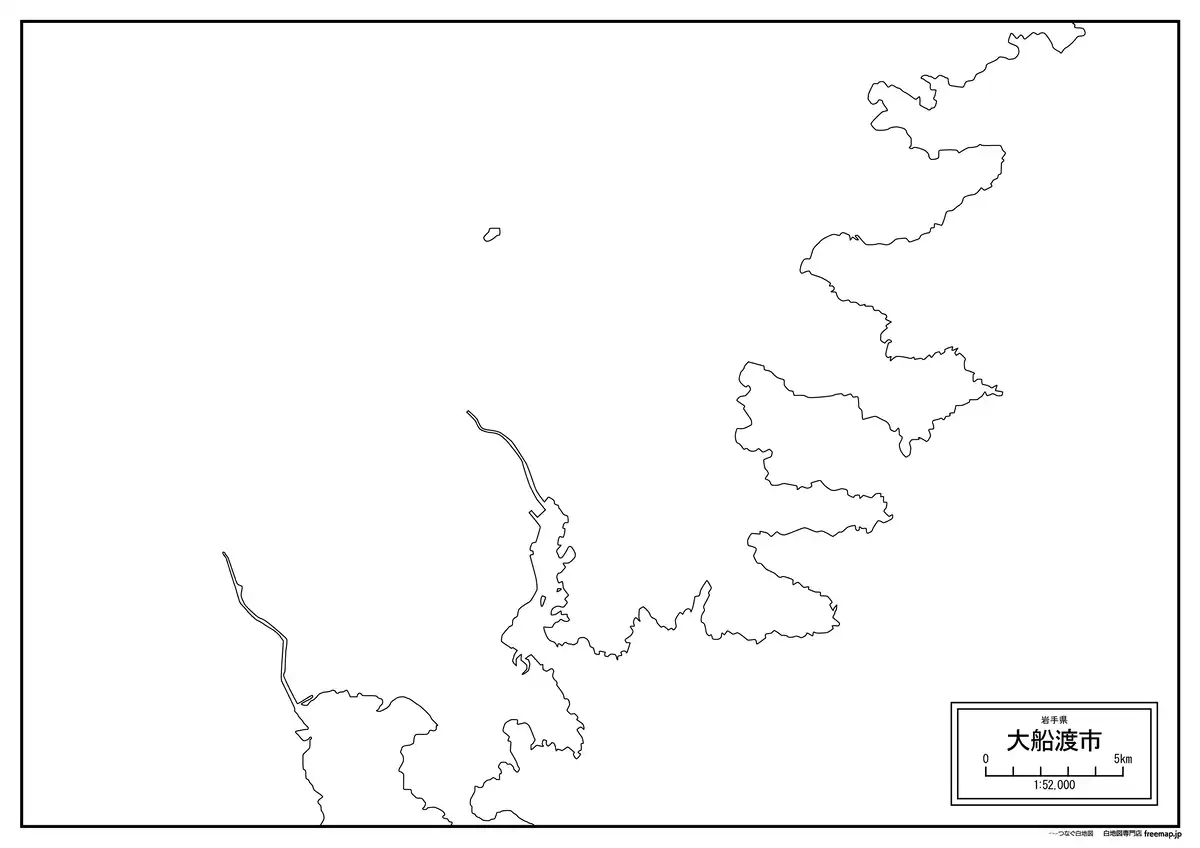 海岸線、川や池のみ記載