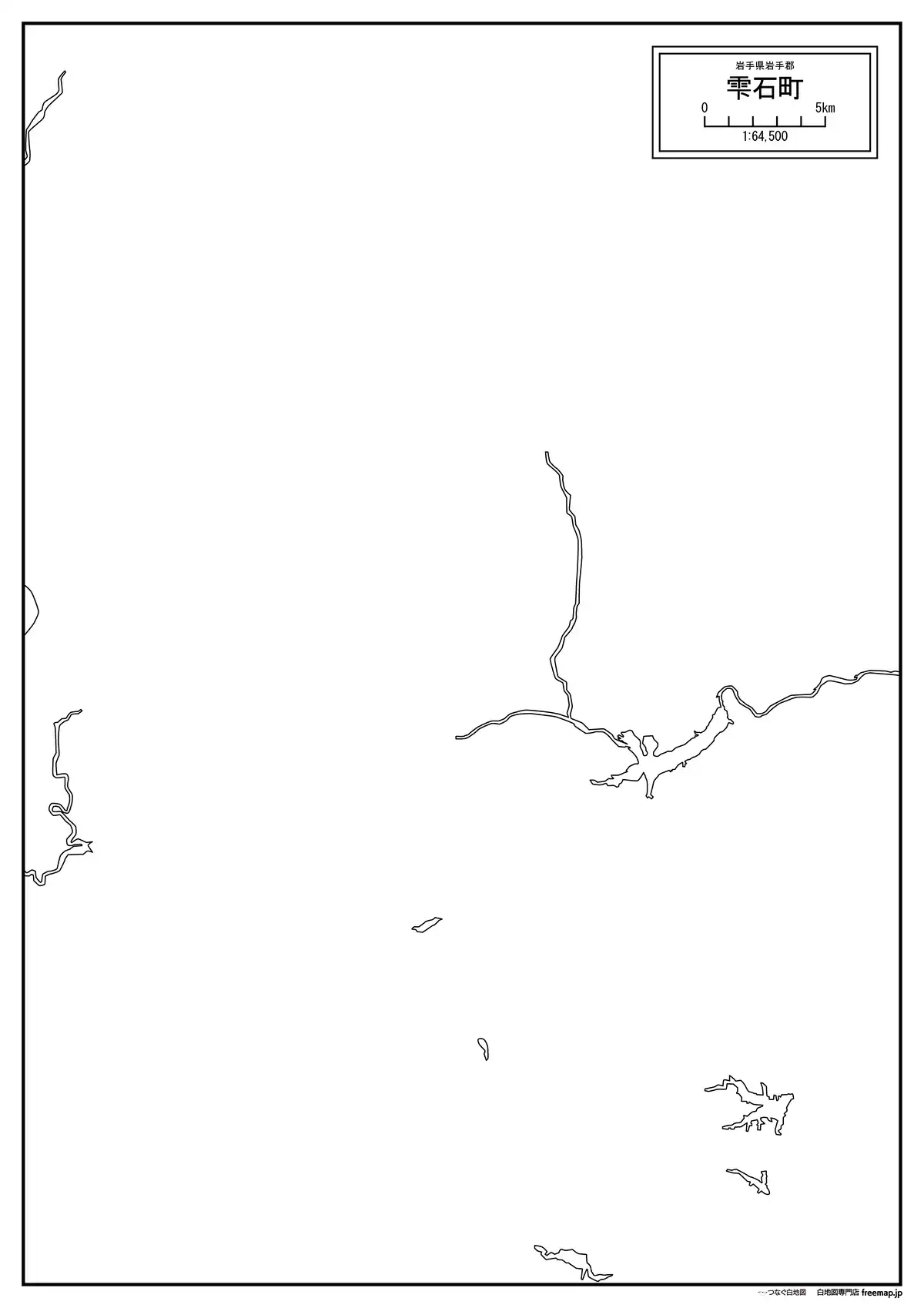 海岸線、川や池のみ記載