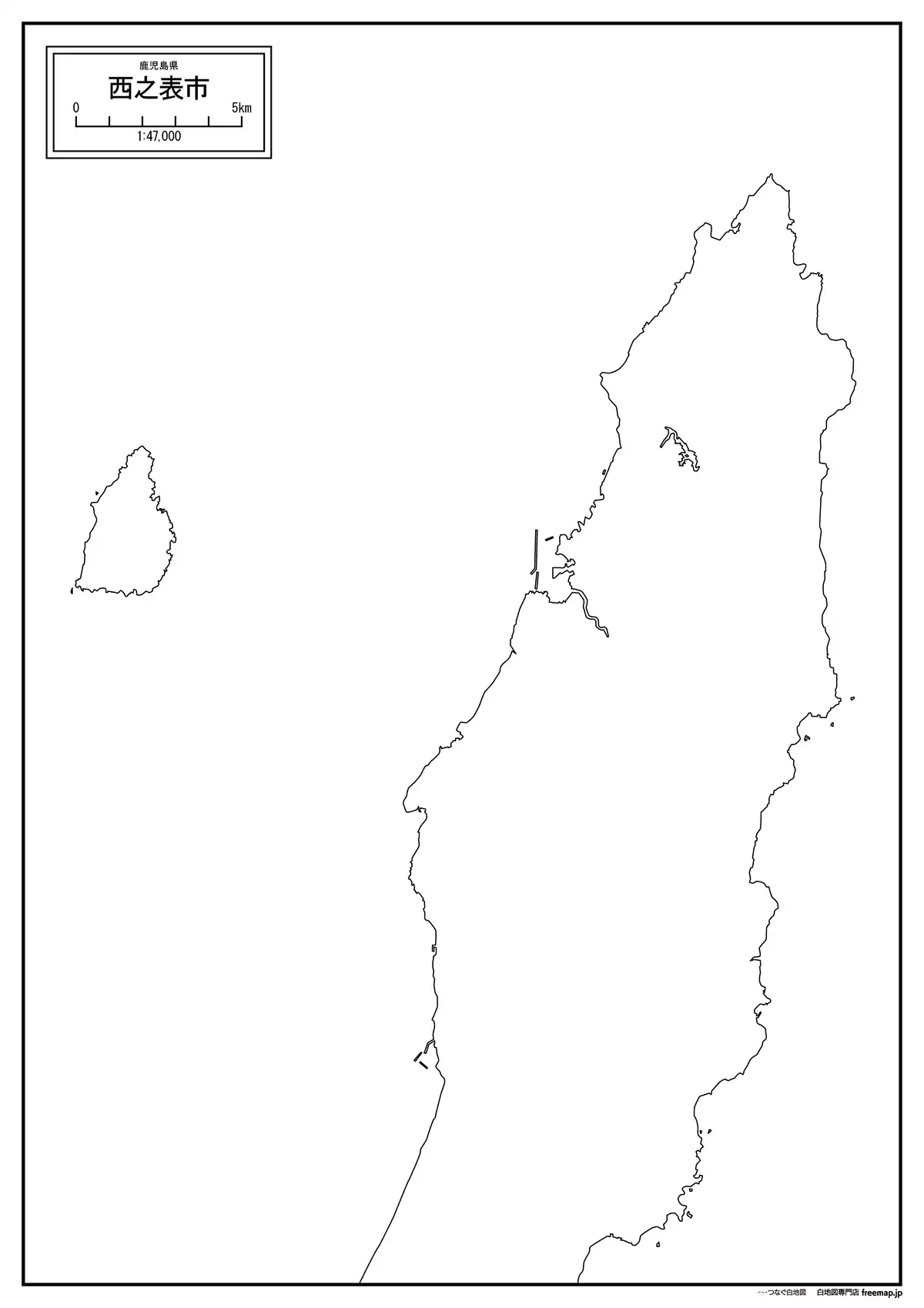 海岸線、川や池のみ記載
