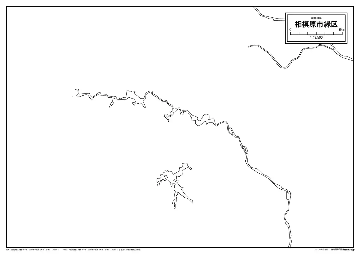 海岸線、川や池のみ記載