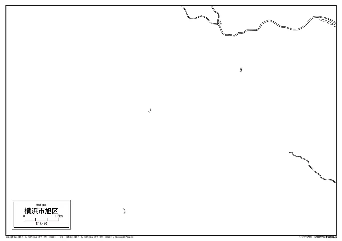 海岸線、川や池のみ記載
