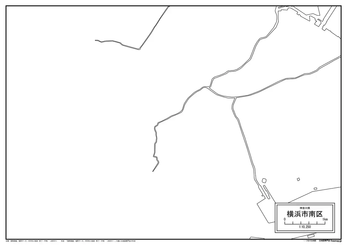 海岸線、川や池のみ記載