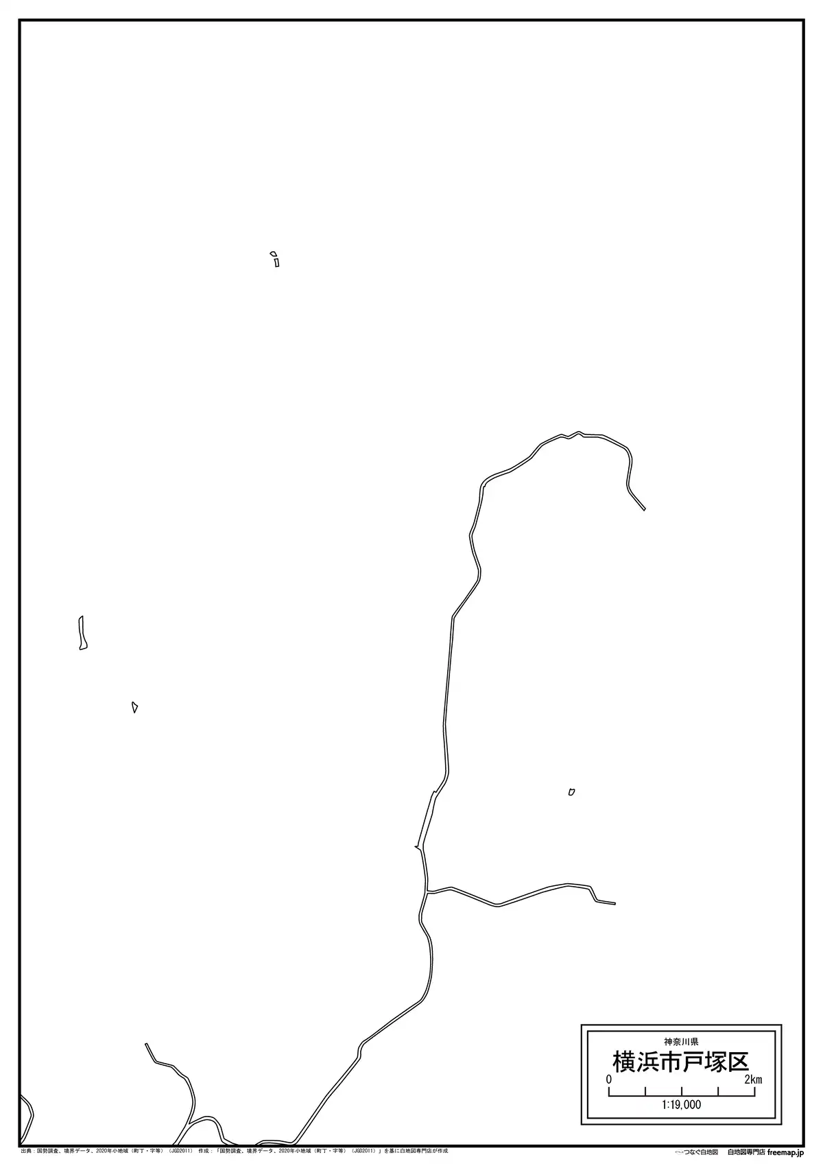 海岸線、川や池のみ記載