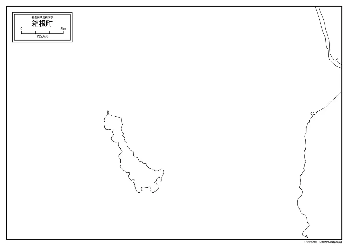 海岸線、川や池のみ記載