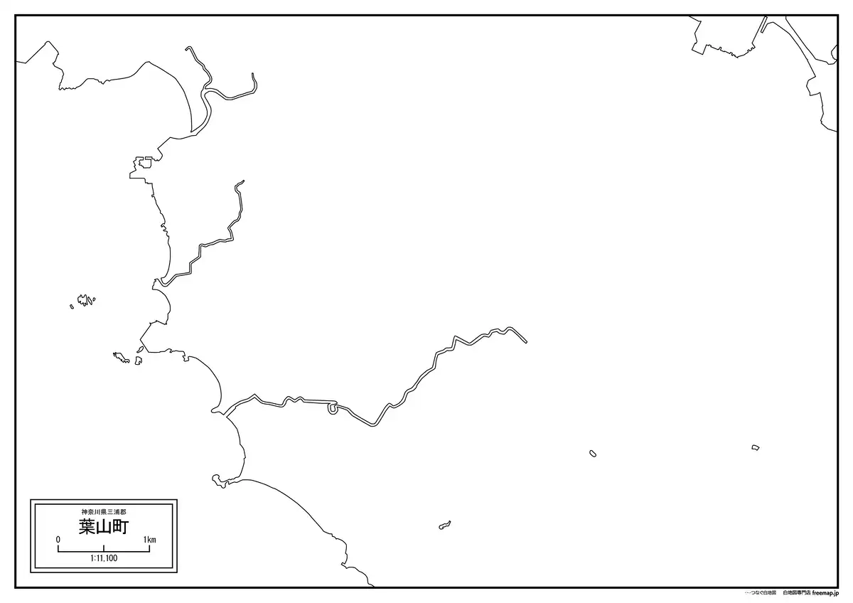 海岸線、川や池のみ記載