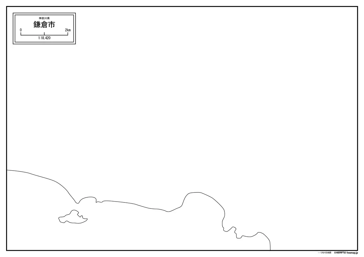 海岸線、川や池のみ記載