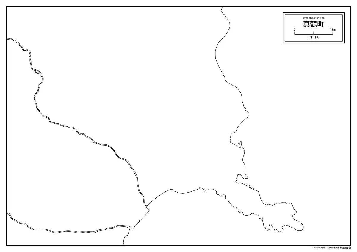 海岸線、川や池のみ記載