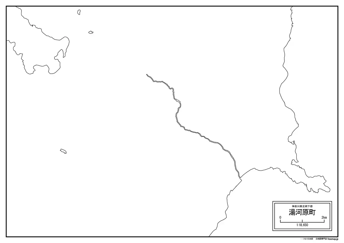 海岸線、川や池のみ記載