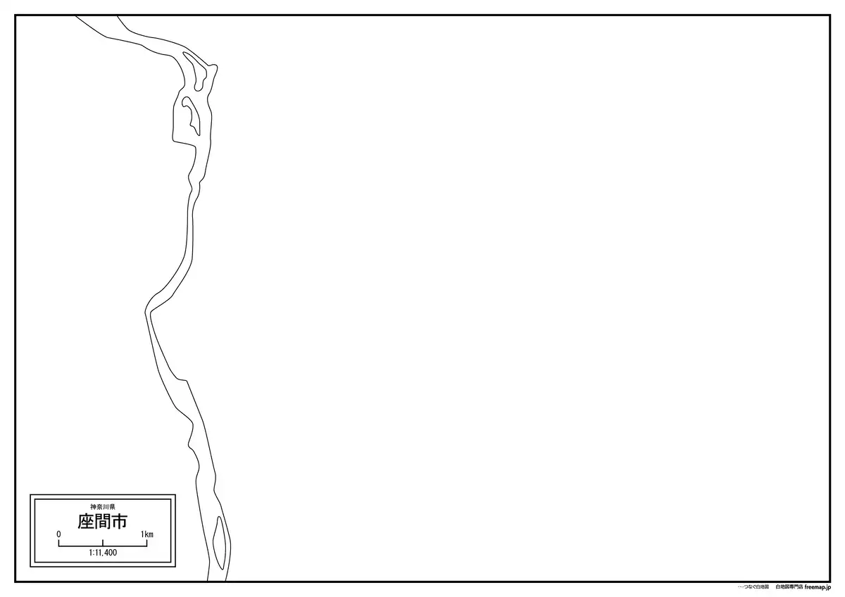 海岸線、川や池のみ記載