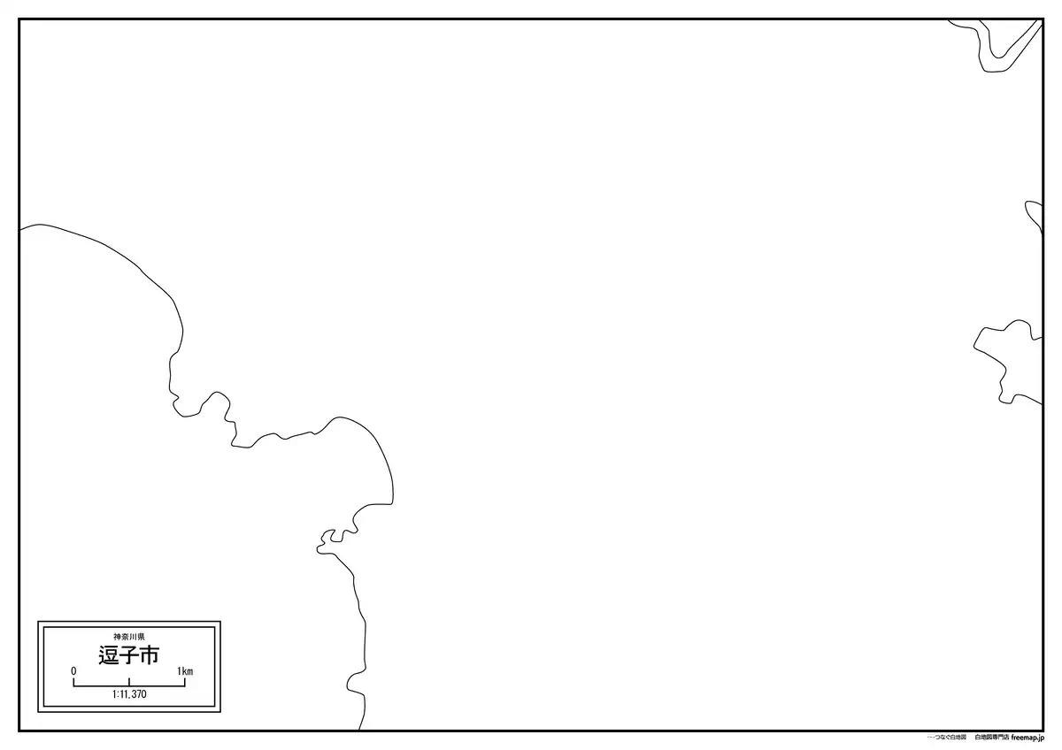 海岸線、川や池のみ記載