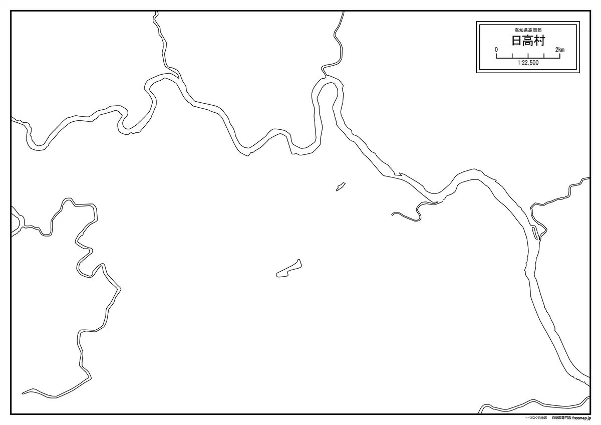 海岸線、川や池のみ記載