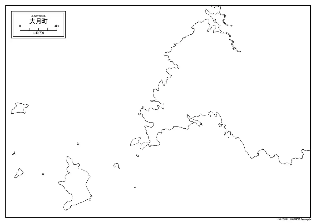 海岸線、川や池のみ記載