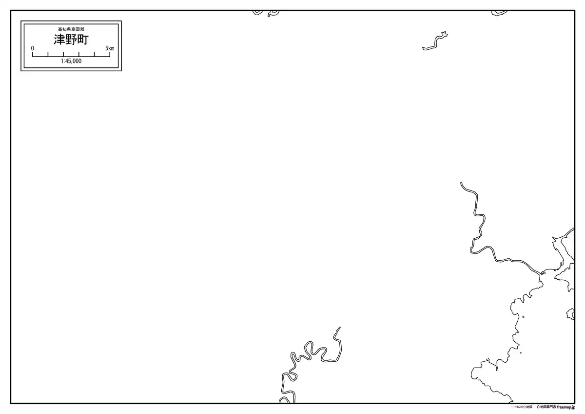 海岸線、川や池のみ記載