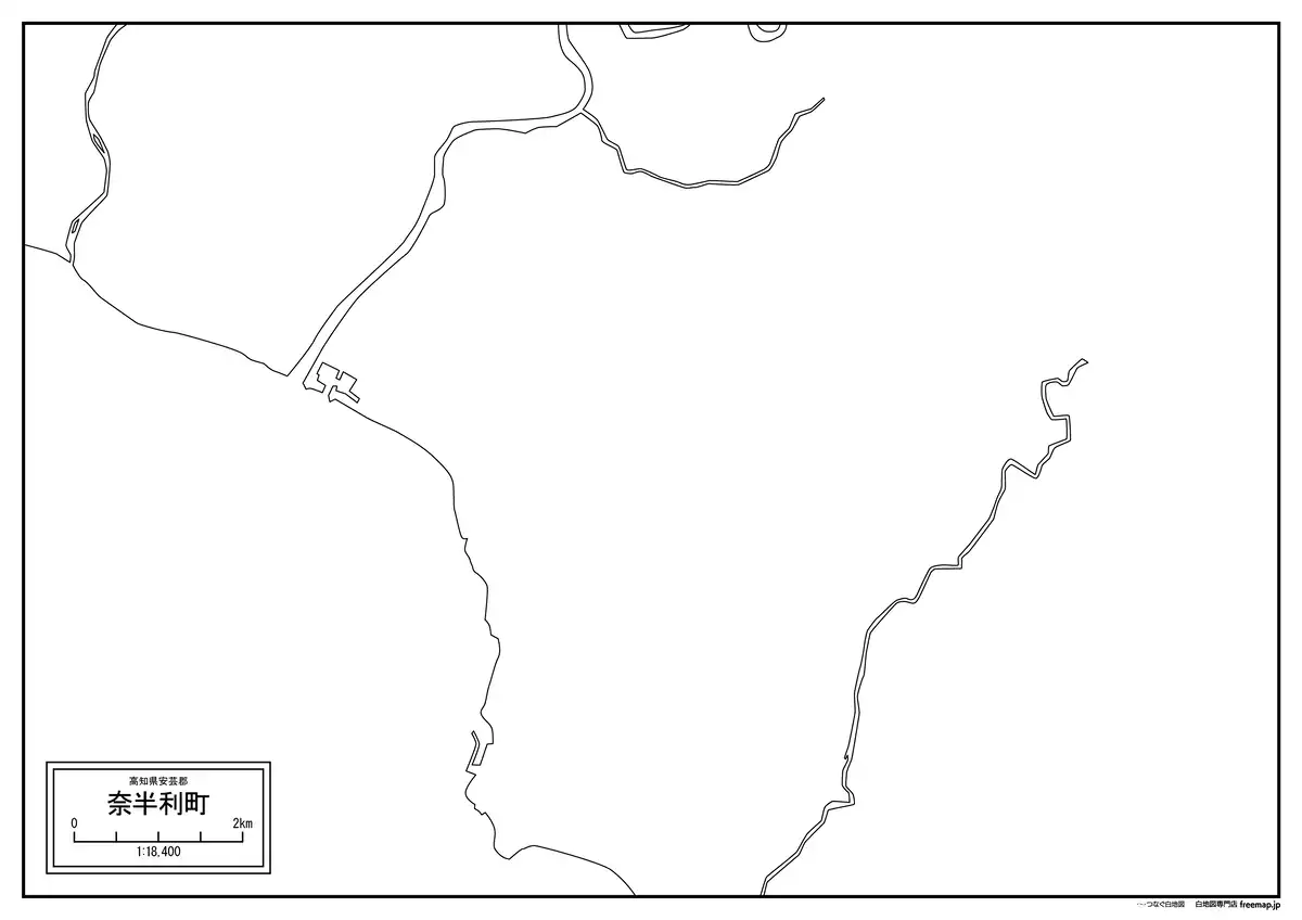海岸線、川や池のみ記載