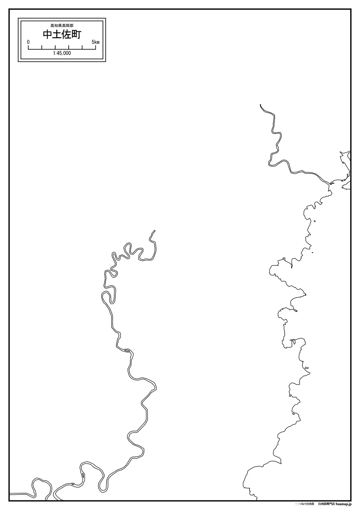 海岸線、川や池のみ記載