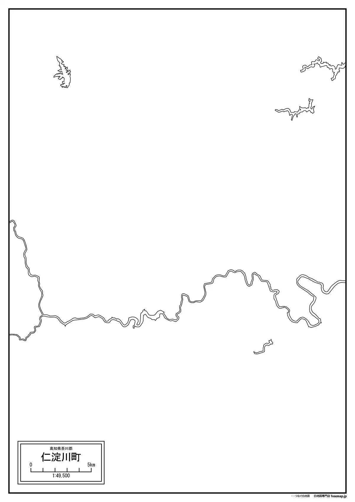 海岸線、川や池のみ記載