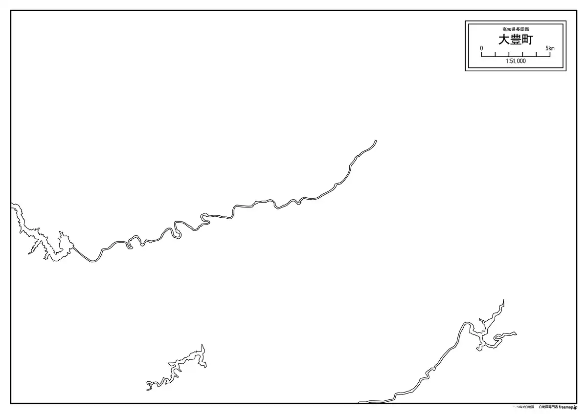 海岸線、川や池のみ記載
