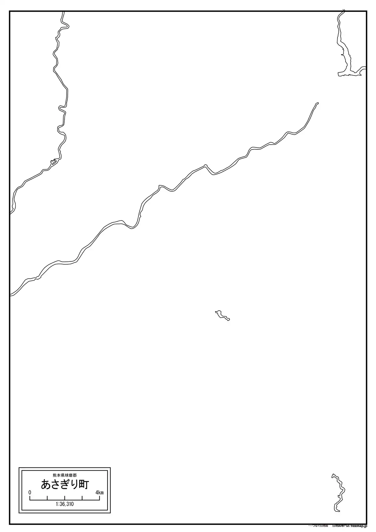 海岸線、川や池のみ記載