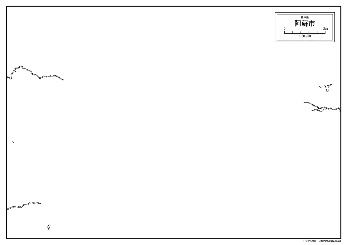 海岸線、川や池のみ記載