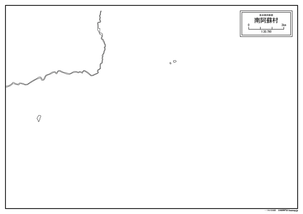 海岸線、川や池のみ記載