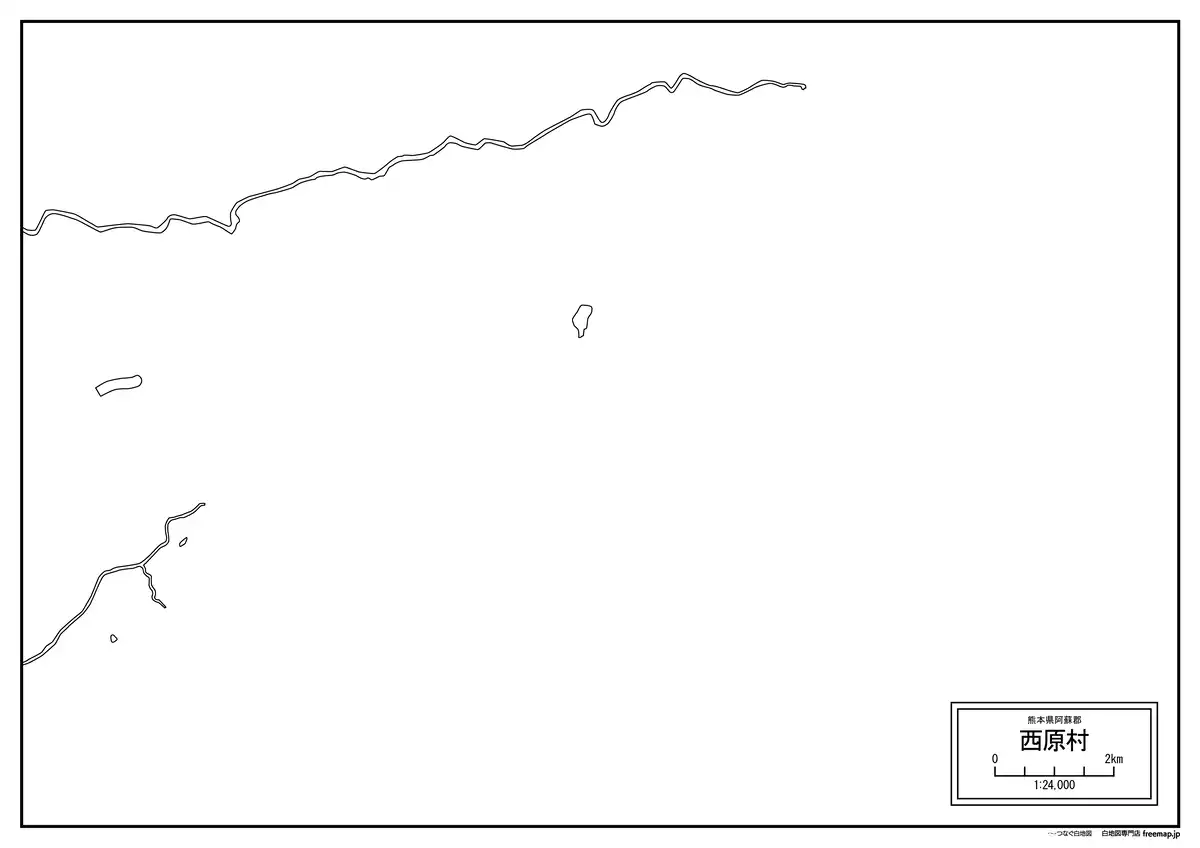 海岸線、川や池のみ記載