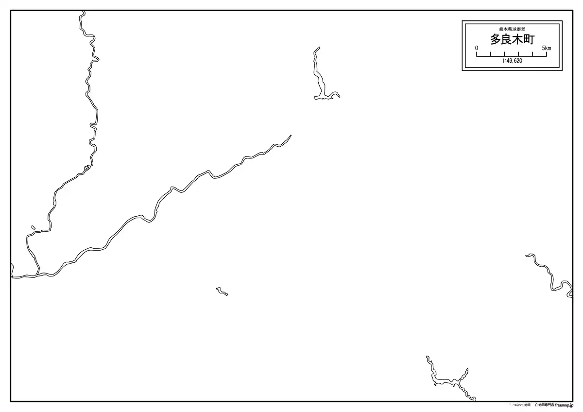 海岸線、川や池のみ記載