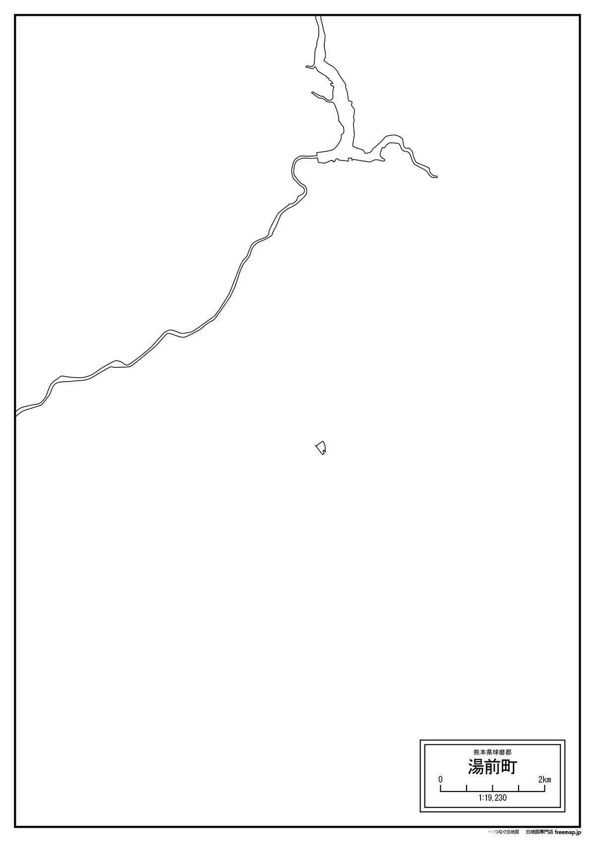 海岸線、川や池のみ記載