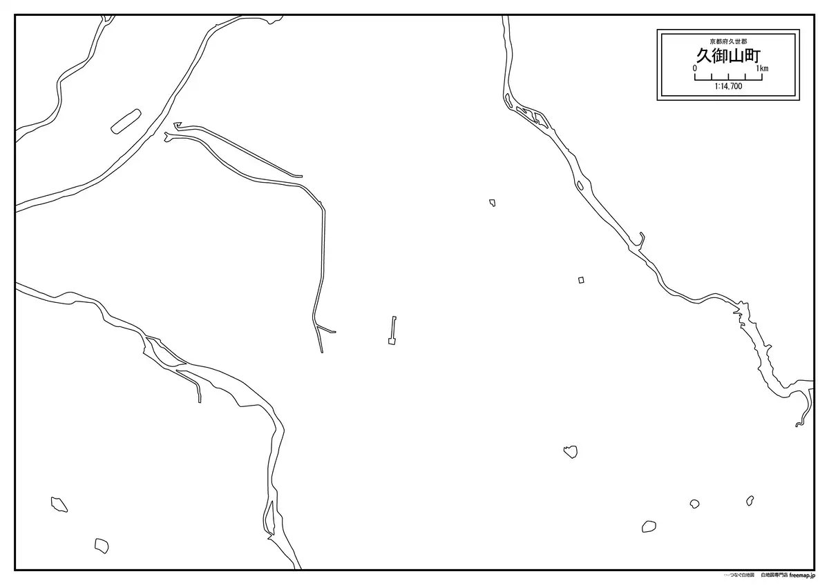 海岸線、川や池のみ記載