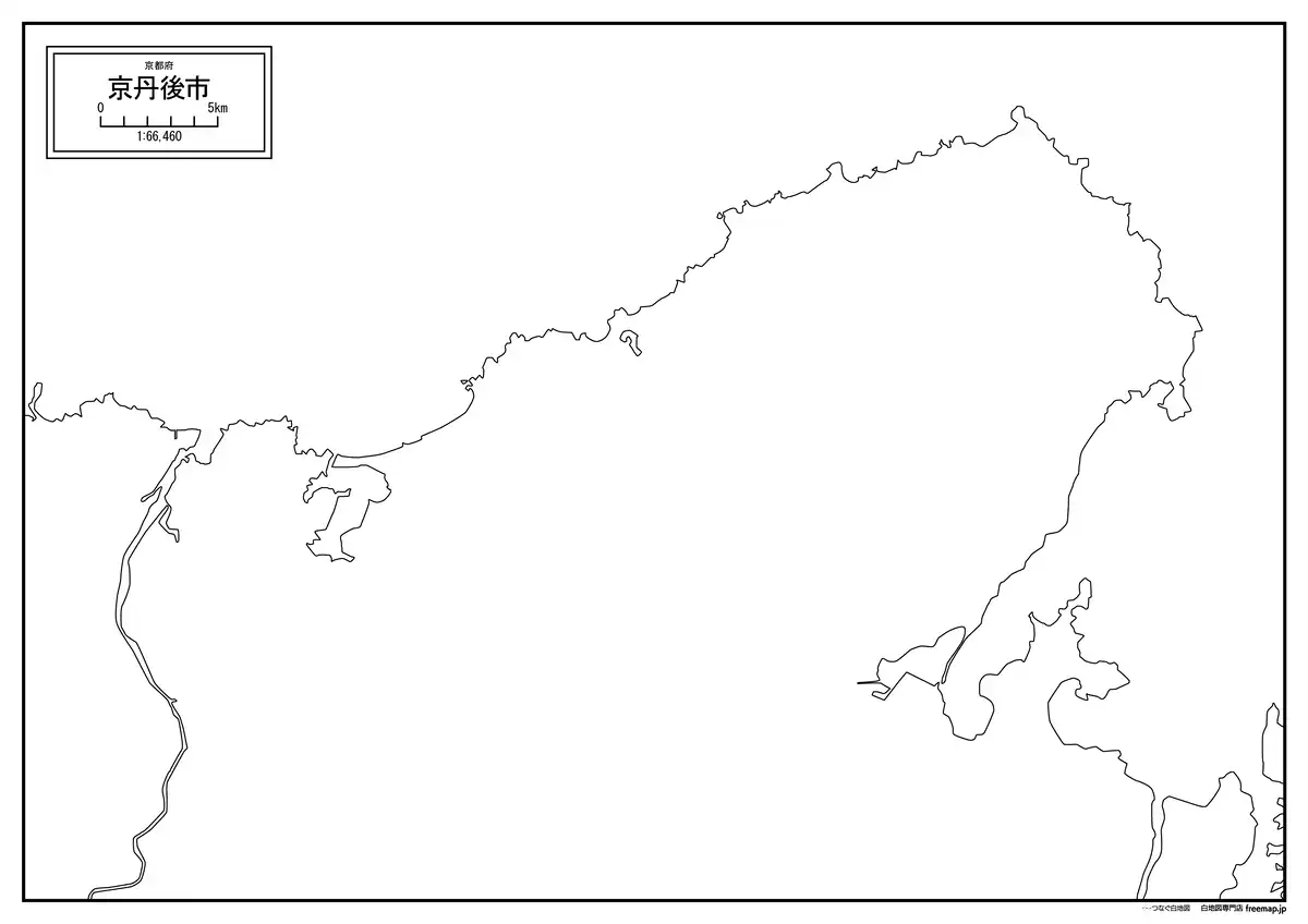 海岸線、川や池のみ記載