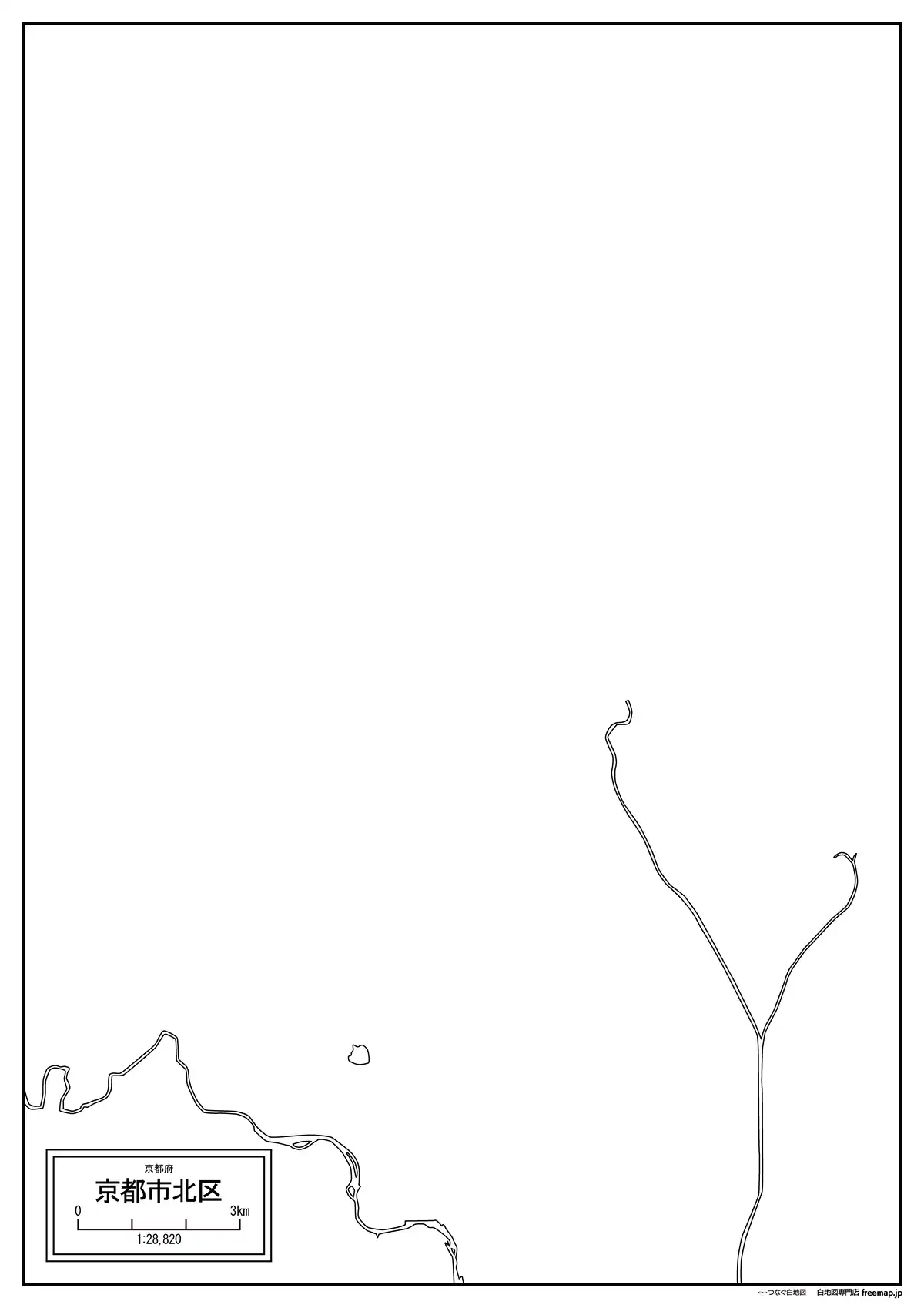 海岸線、川や池のみ記載