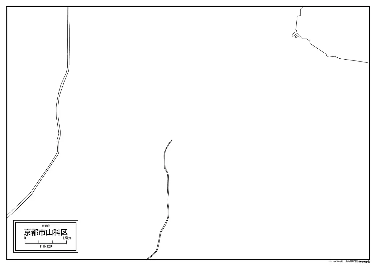 海岸線、川や池のみ記載
