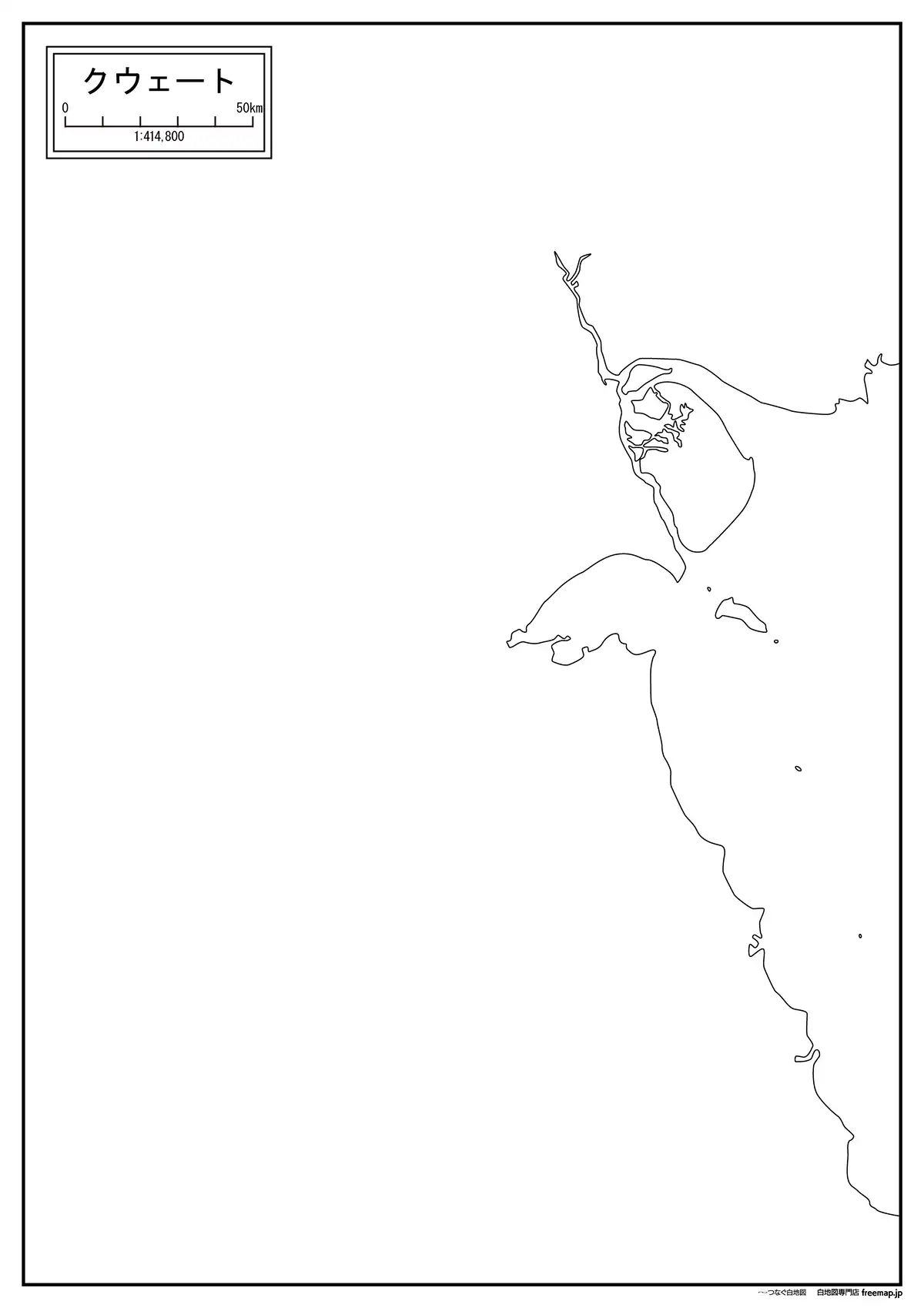 海岸線や川・池のみ記載