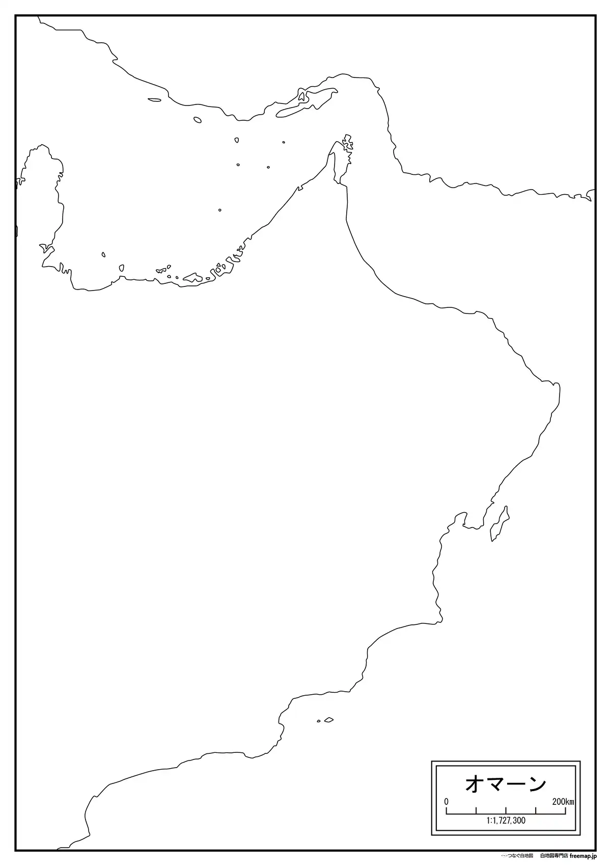 海岸線や川・池のみ記載
