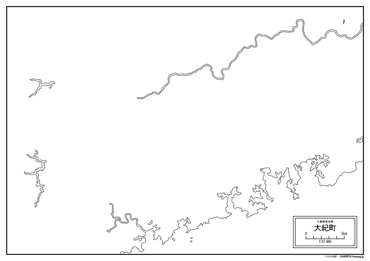 海岸線、川や池のみ記載