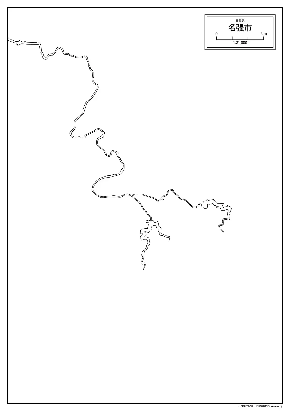 海岸線、川や池のみ記載