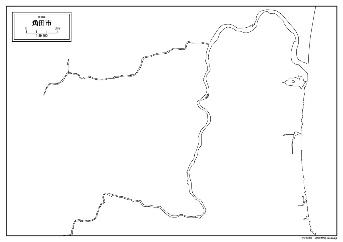 海岸線、川や池のみ記載