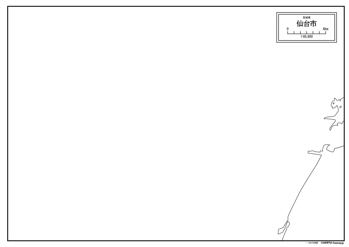 海岸線、川や池のみ記載