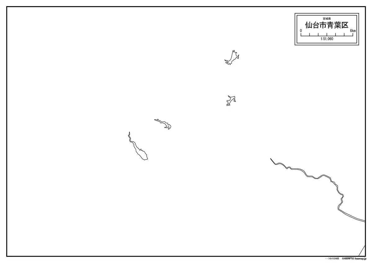 海岸線、川や池のみ記載