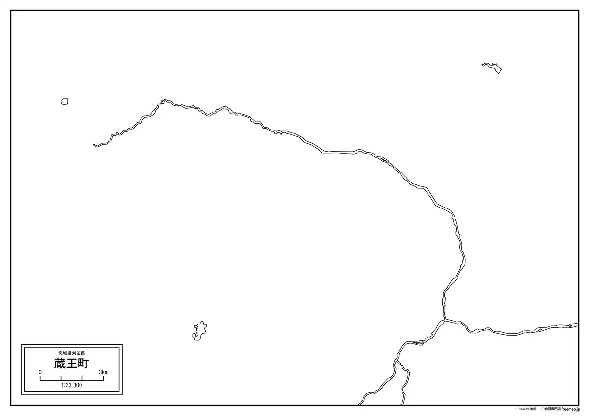 海岸線、川や池のみ記載