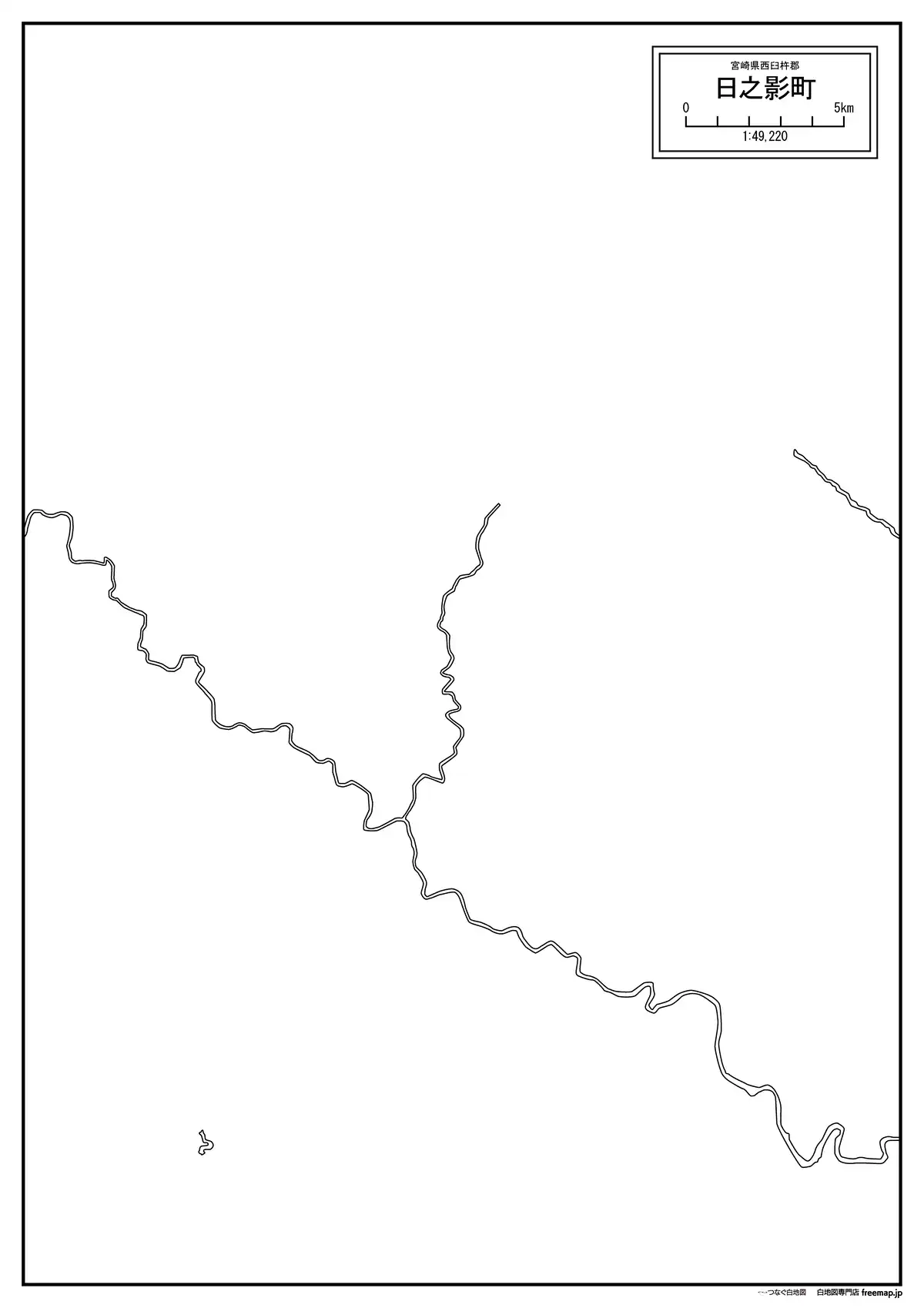 海岸線、川や池のみ記載