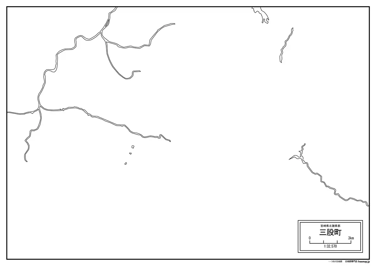 海岸線、川や池のみ記載