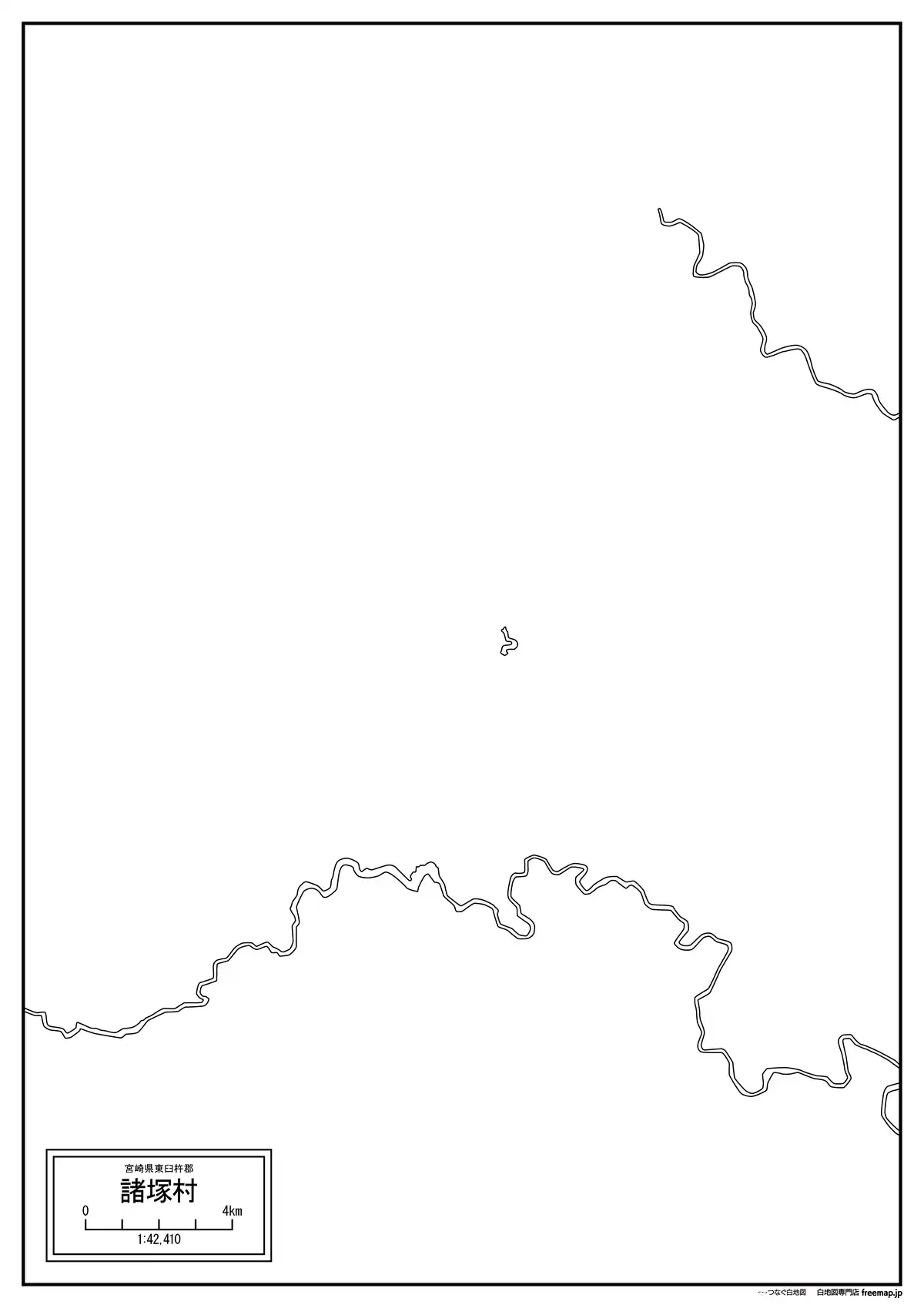 海岸線、川や池のみ記載