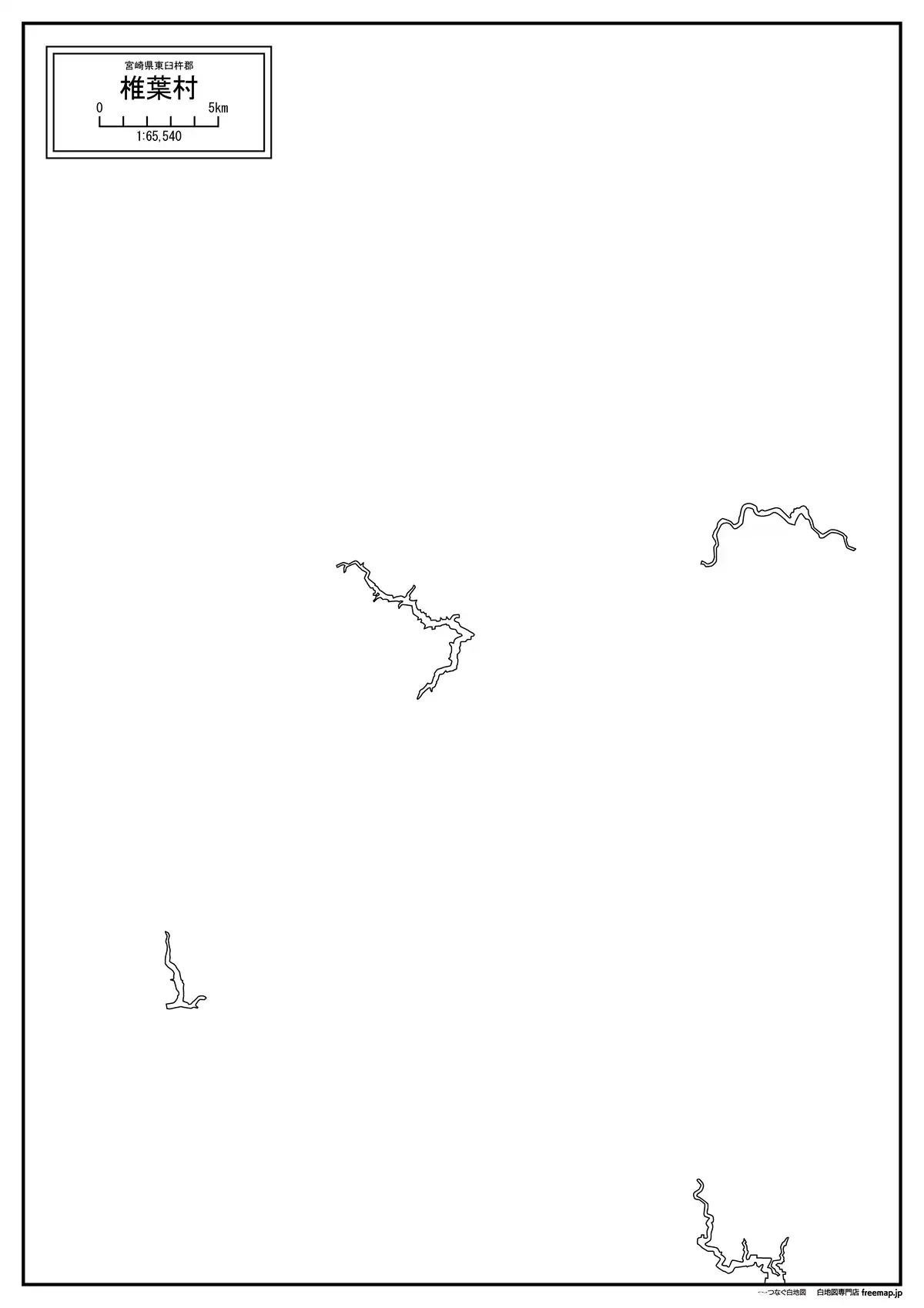 海岸線、川や池のみ記載