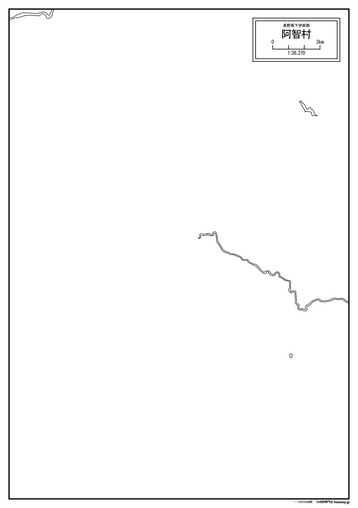 海岸線、川や池のみ記載