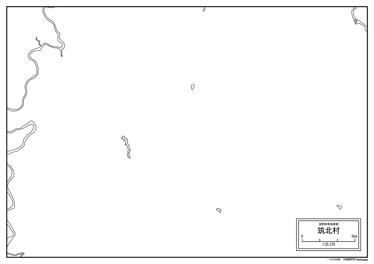 海岸線、川や池のみ記載