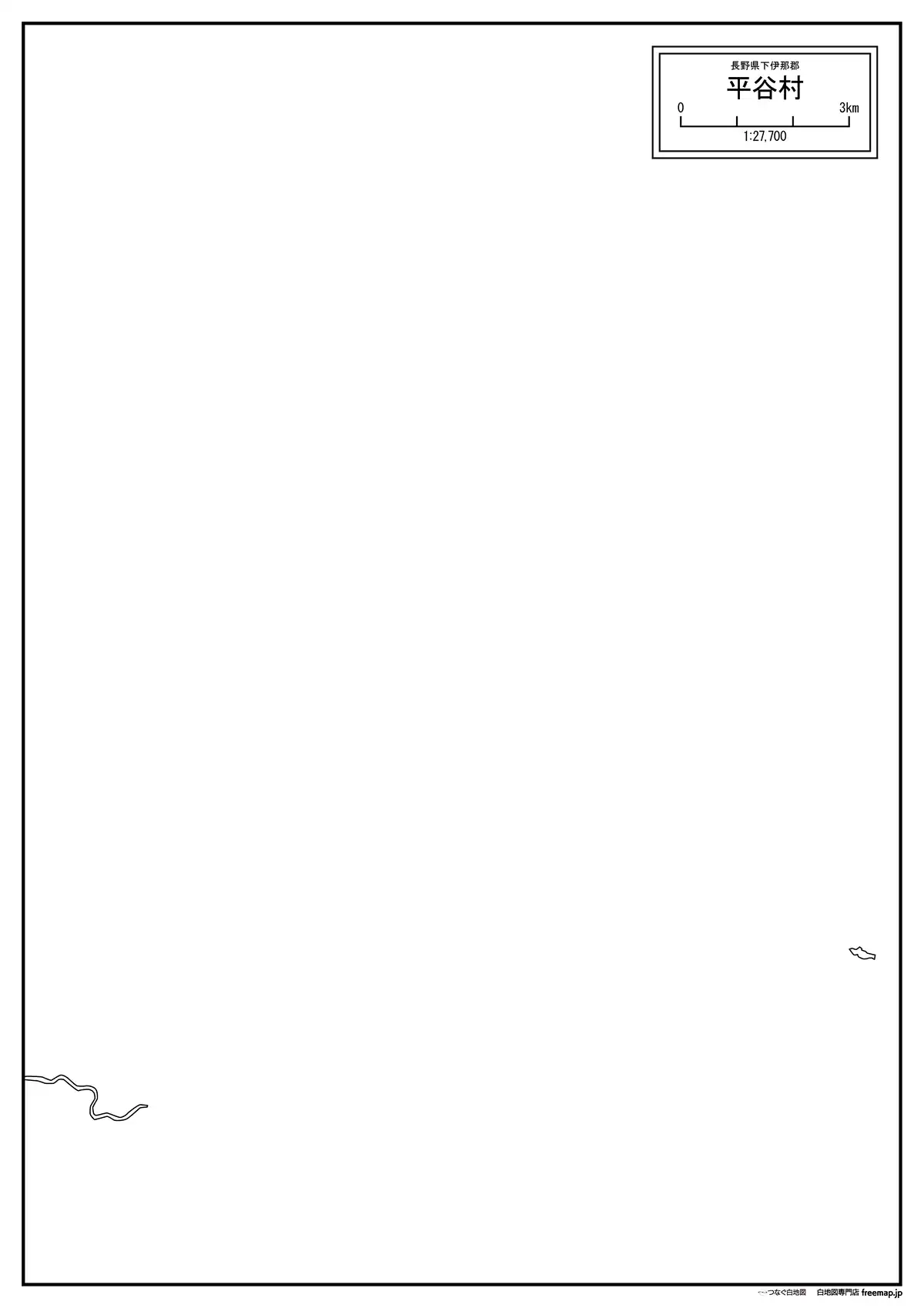 海岸線、川や池のみ記載