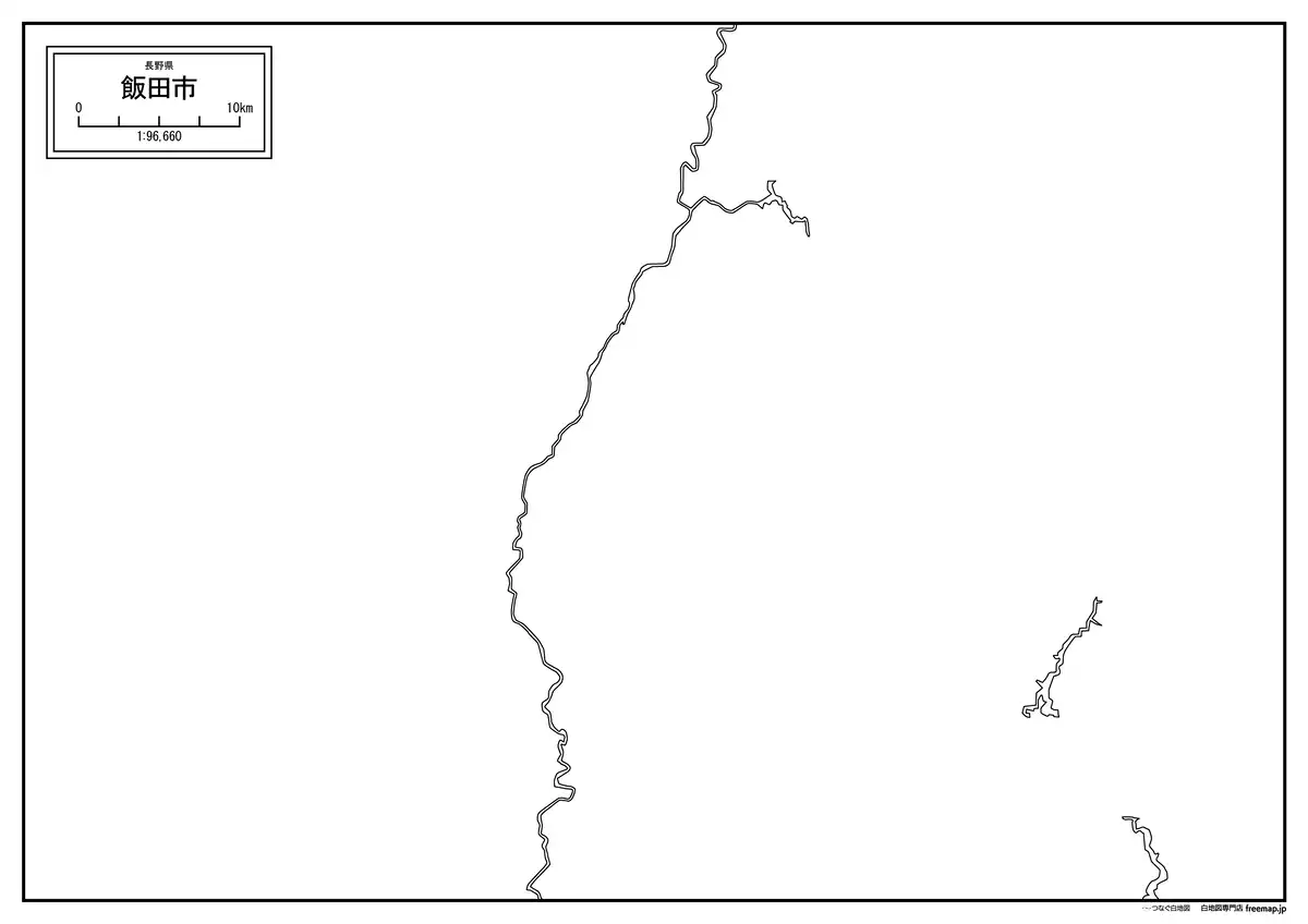 海岸線、川や池のみ記載