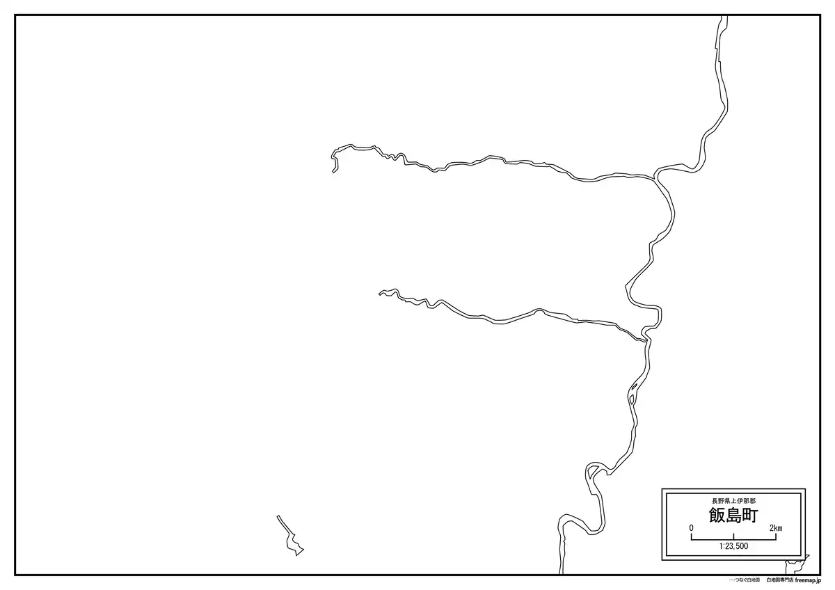 海岸線、川や池のみ記載
