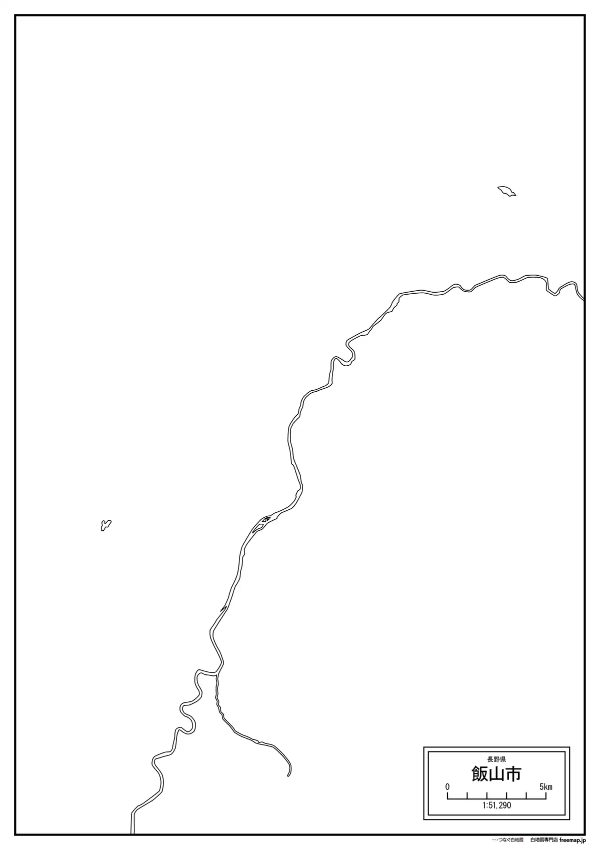海岸線、川や池のみ記載