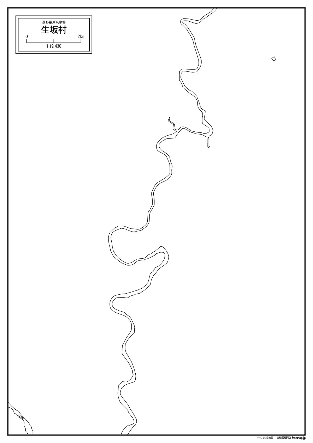 海岸線、川や池のみ記載